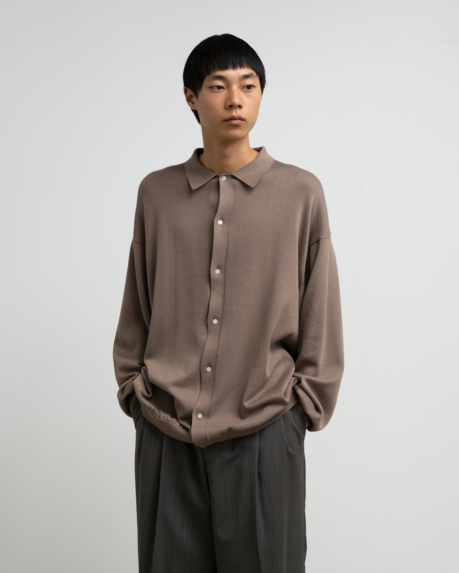 Suvin High Gauge Knit Oversized L/S Shirt – Graphpaper