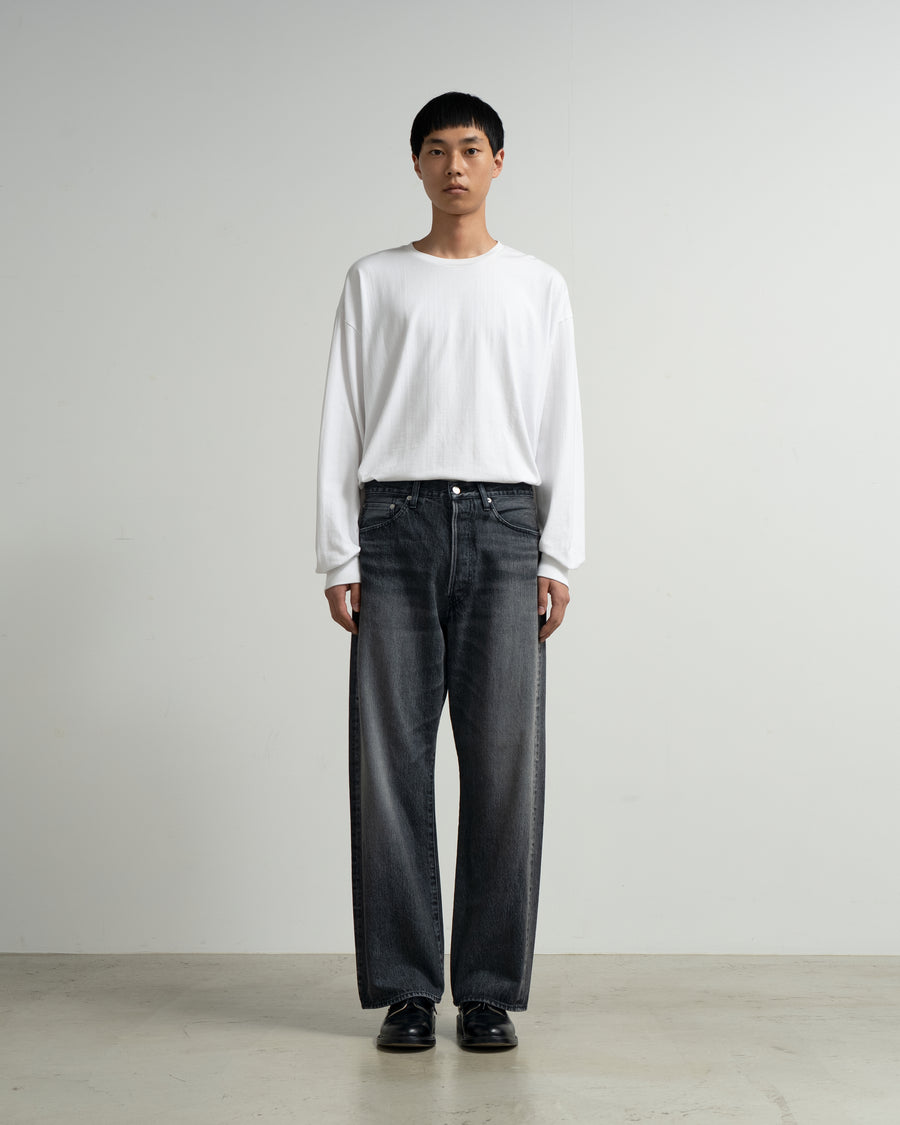 パンツ Denim Five Pocket Wide Straight Pants 1 Selvage Denim Five Pocket Wide Straight Pants -LIGHT FADE