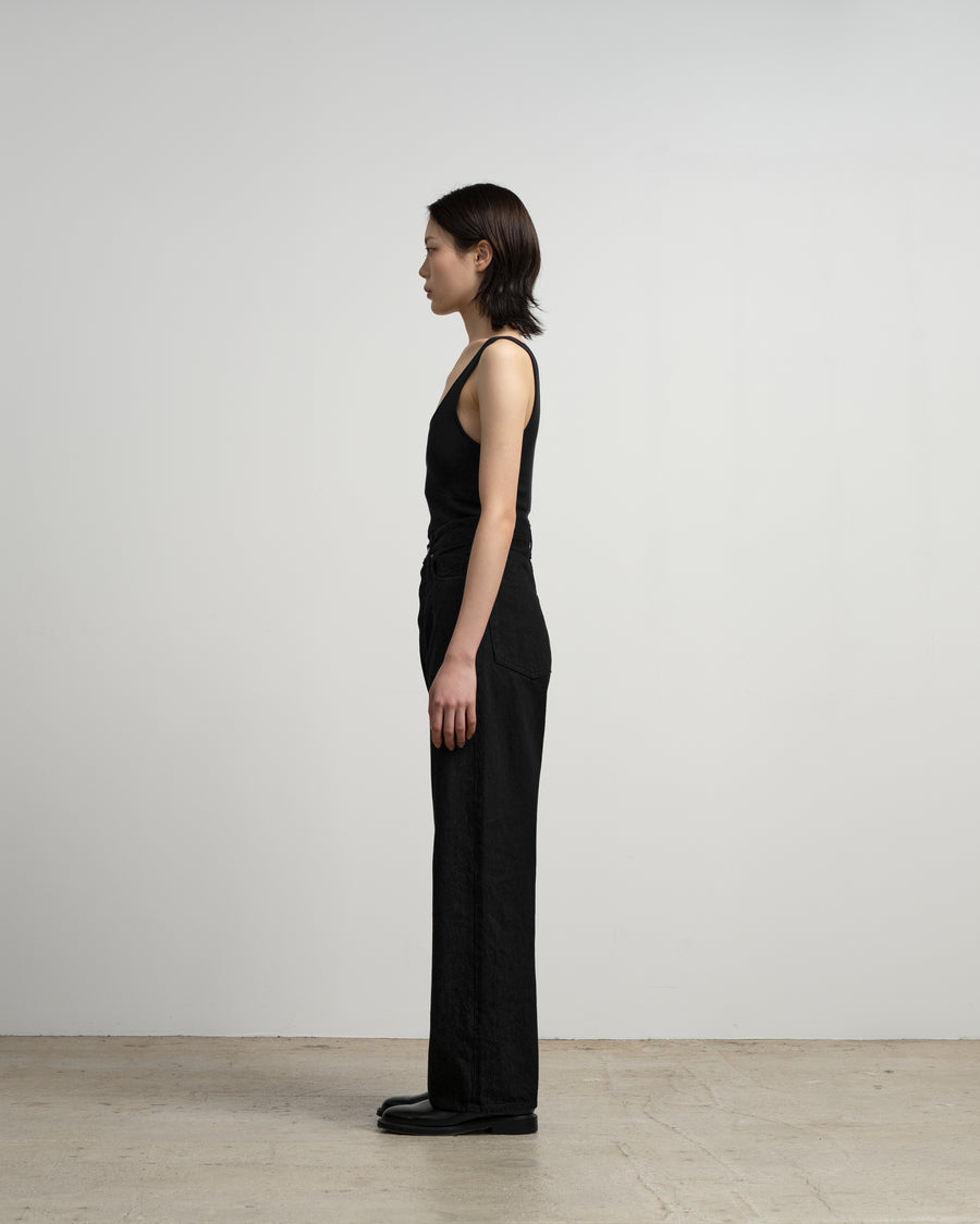 Selvage Denim Five Pocket Wide Straight Pants – Graphpaper
