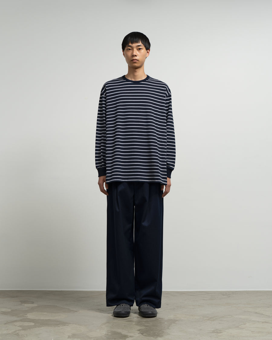 Tri Spun Border Long Sleeve Tee – Graphpaper