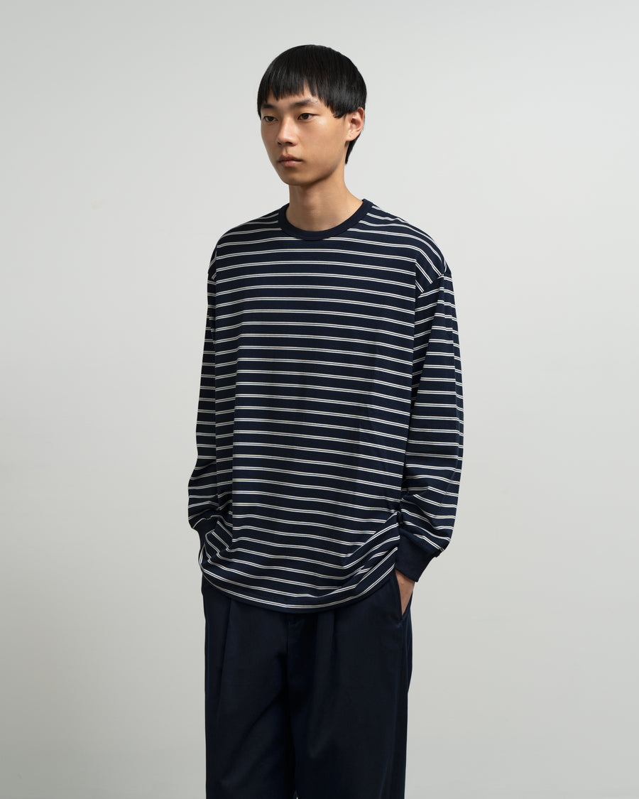 Tri Spun Border Long Sleeve Tee – Graphpaper