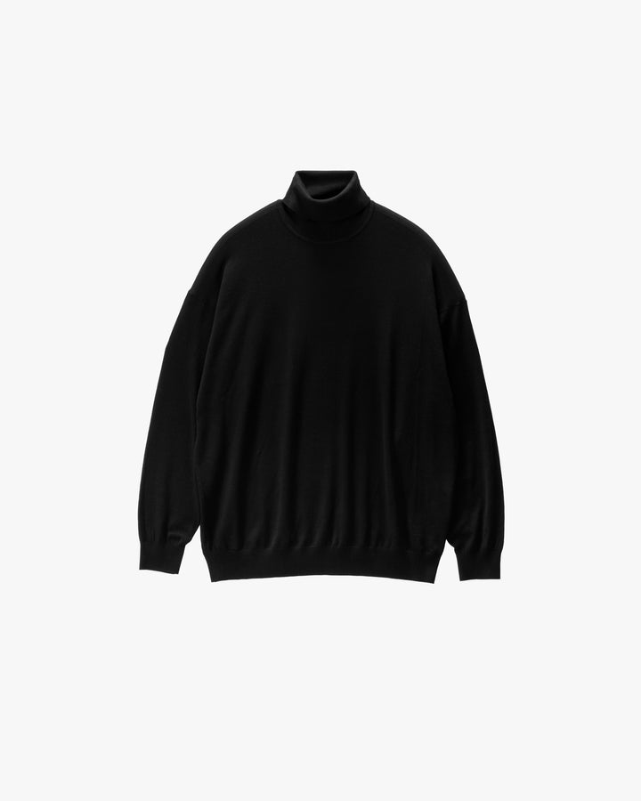 High Gauge L/S Oversized High Neck Knit
