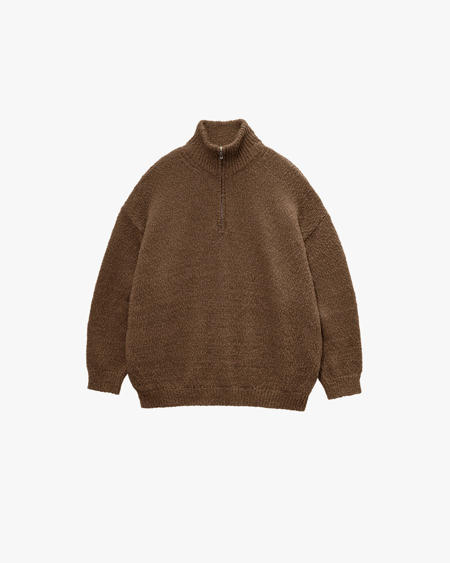 Cotton Wool Slub Oversized Half Zip Knit – Graphpaper