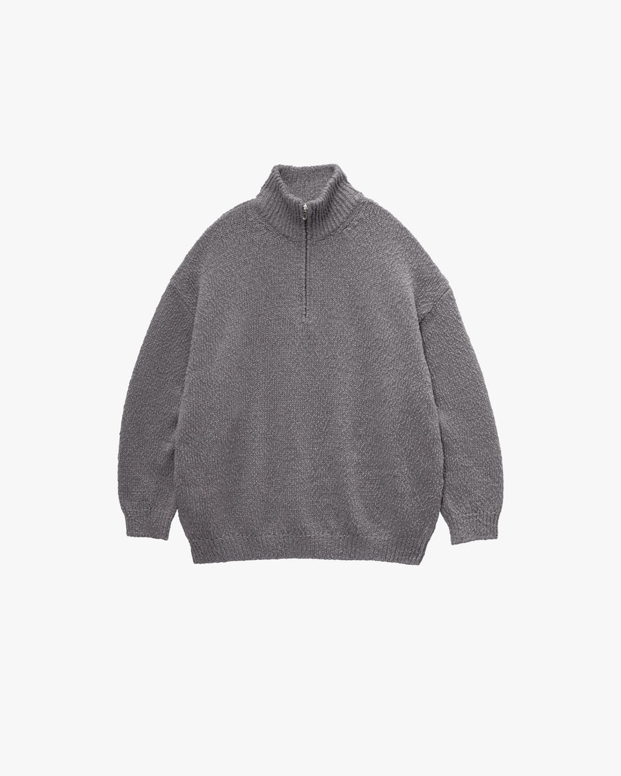 Cotton Wool Slub Oversized Half Zip Knit – Graphpaper