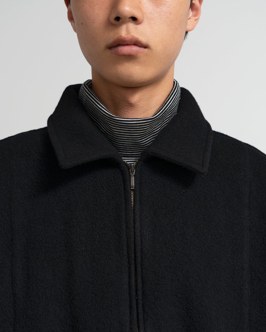 WOOL ZIP BLOUSON