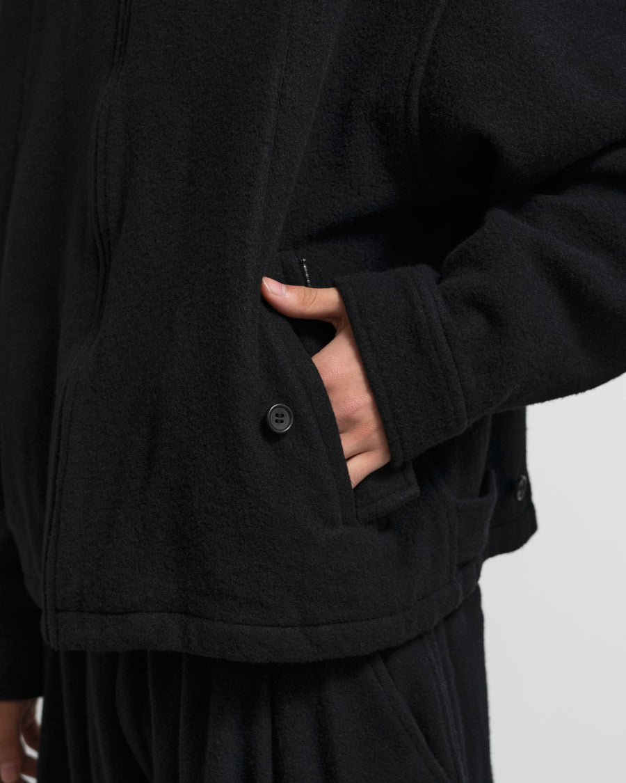 WOOL ZIP BLOUSON