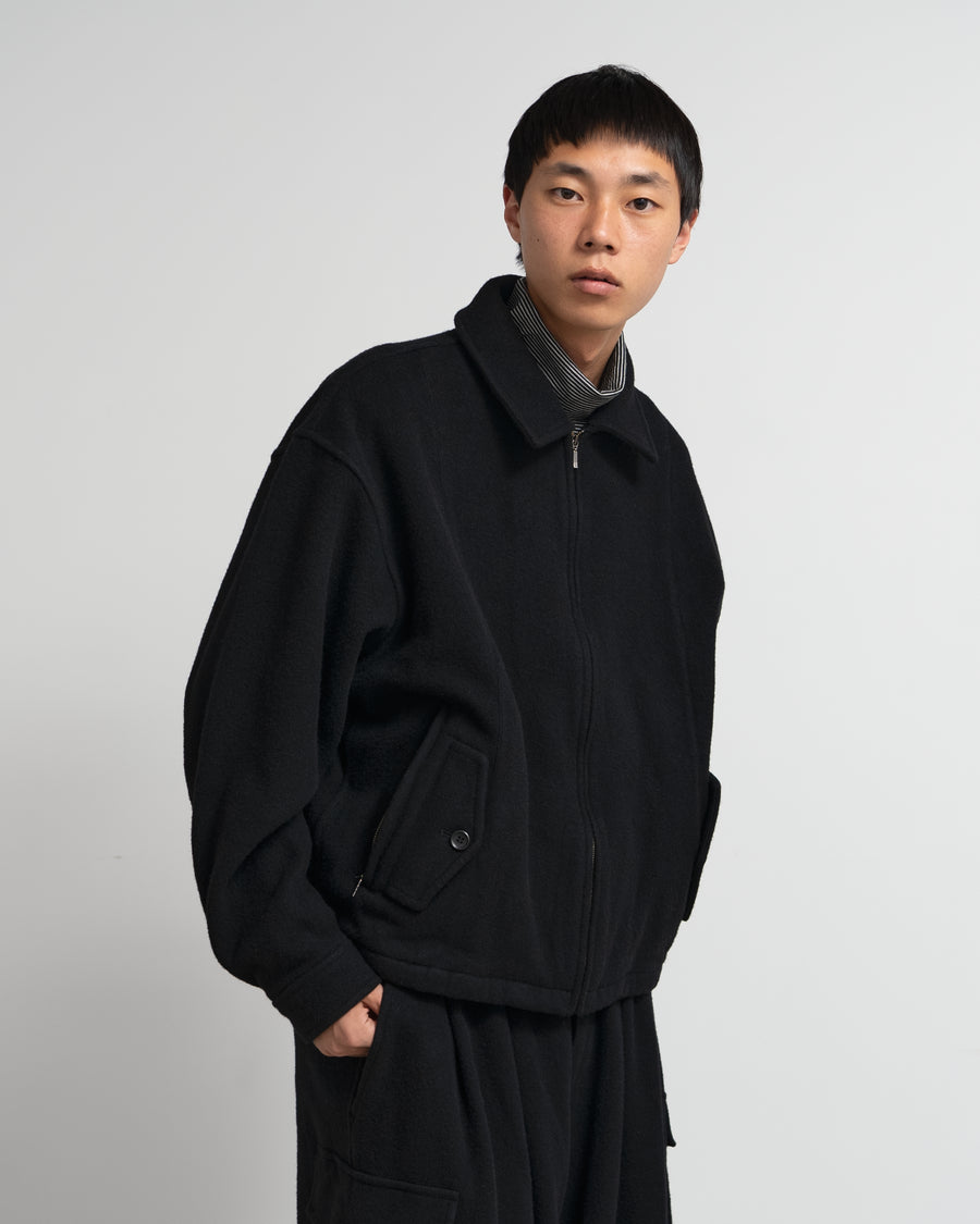 WOOL ZIP BLOUSON