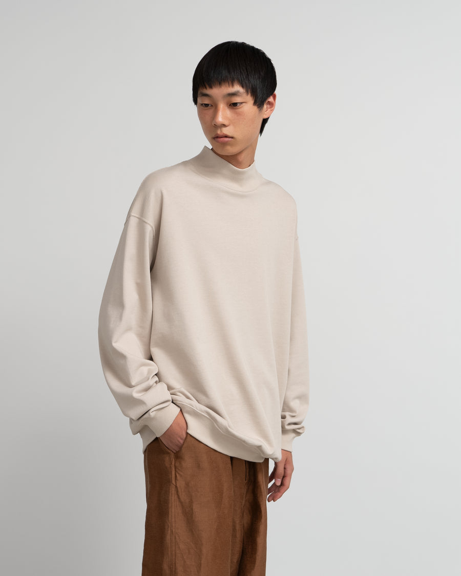 High Gauge Soft Terry Mock Neck