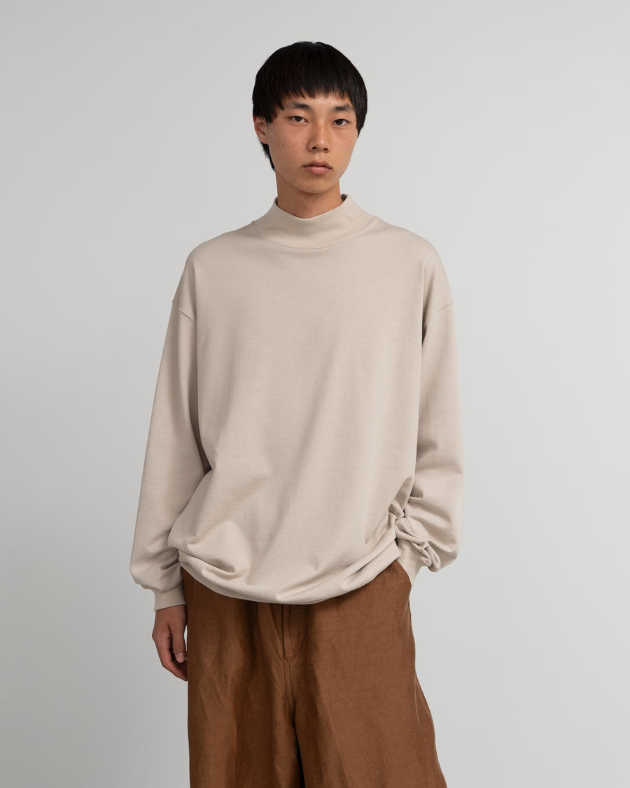 High Gauge Soft Terry Mock Neck