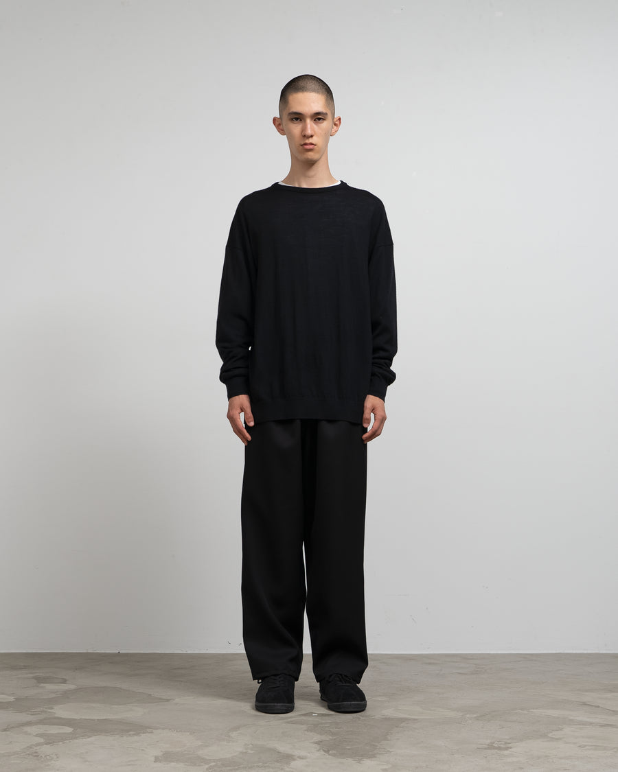 High Gauge L/S Oversized Crew Neck Knit