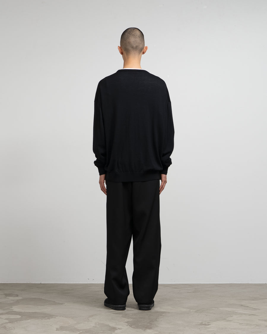 High Gauge L/S Oversized Crew Neck Knit