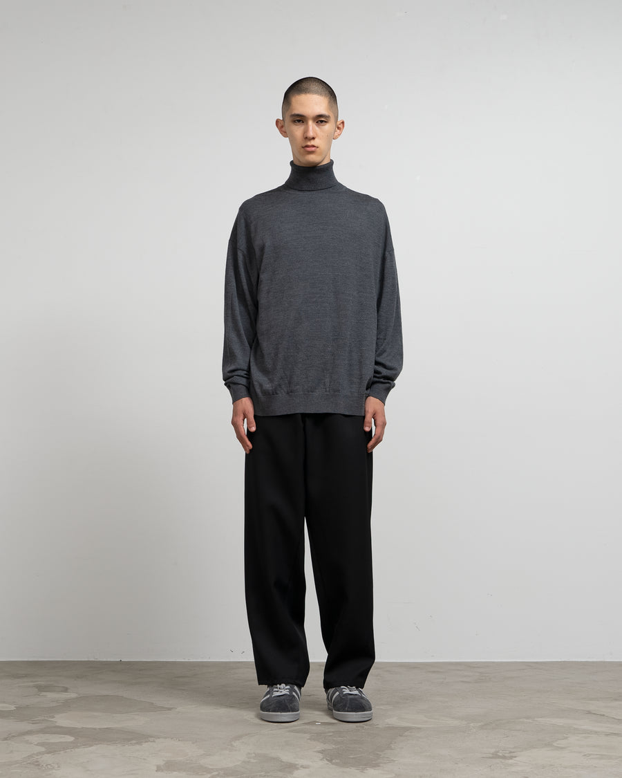 High Gauge L/S Oversized High Neck Knit