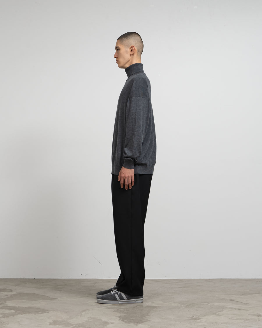 High Gauge L/S Oversized High Neck Knit