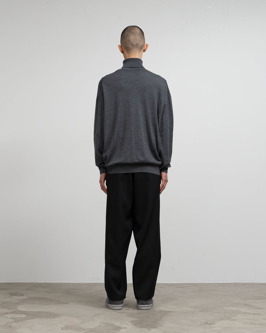 High Gauge L/S Oversized High Neck Knit