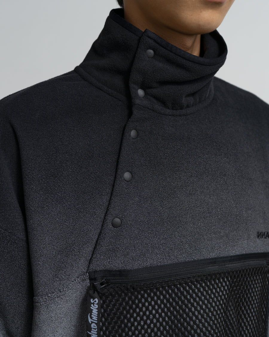 PIGMENT PRINT WASH POLARTEC PULLOVER