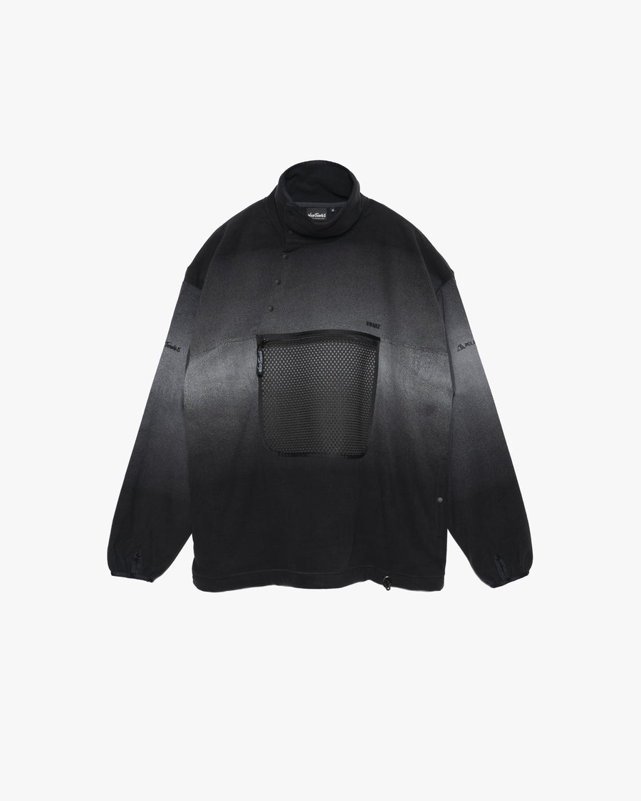 PIGMENT PRINT WASH POLARTEC PULLOVER