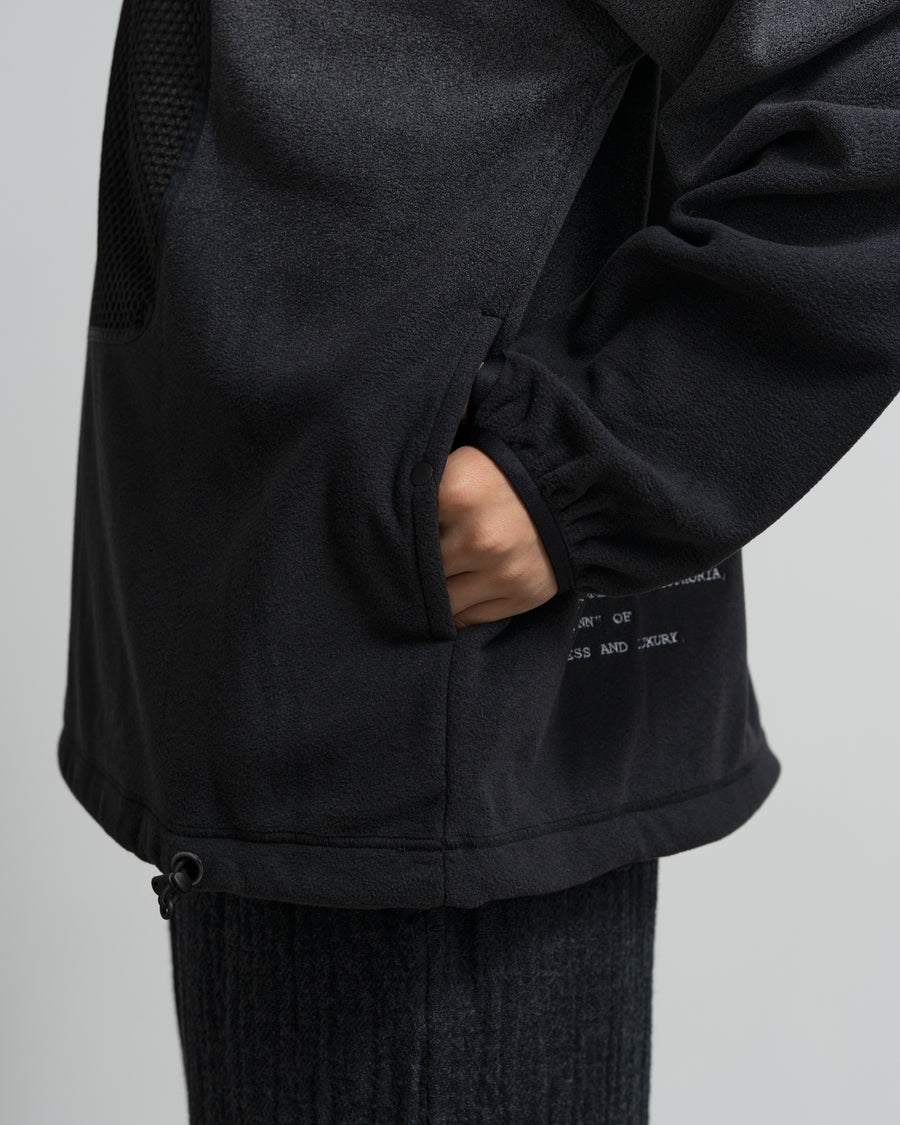 PIGMENT PRINT WASH POLARTEC PULLOVER