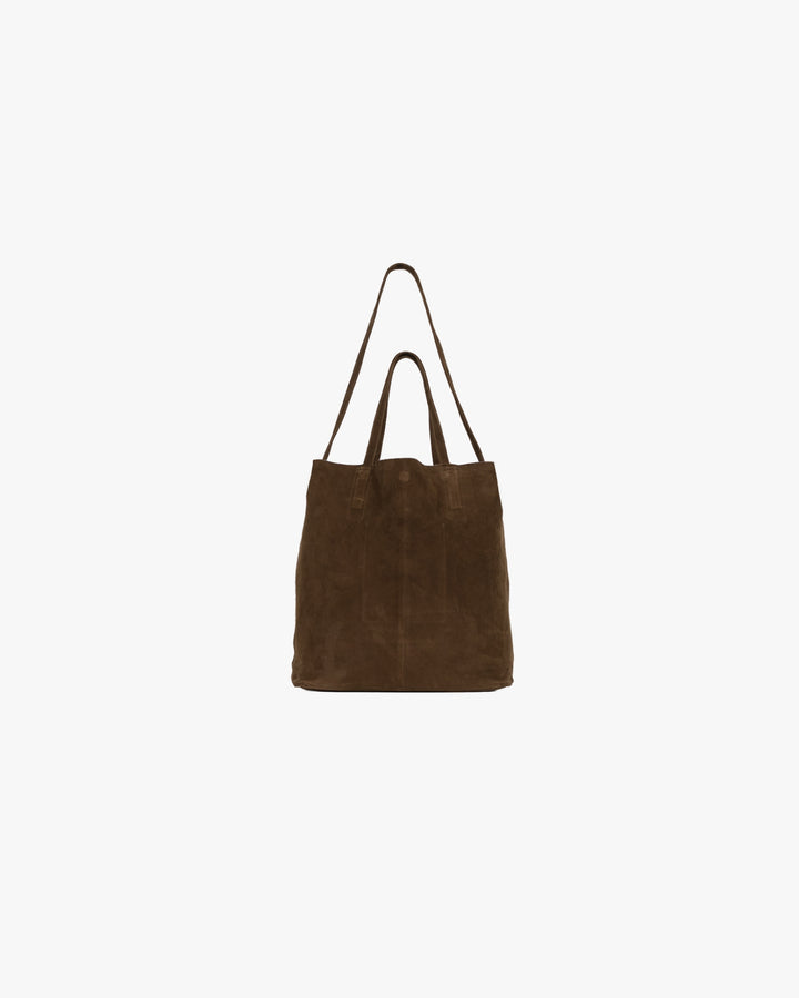 3WAY LARGE TOTE OIL SUEDE COFFEE BROWN