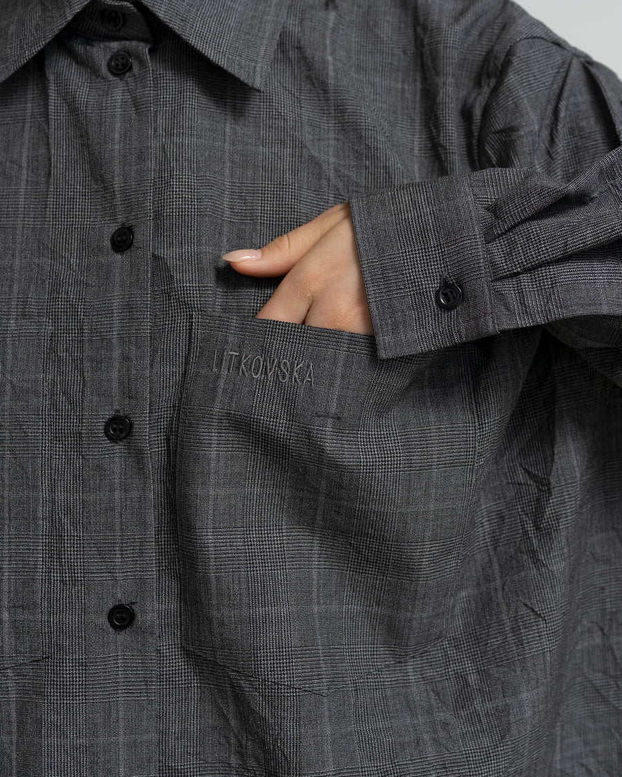 DESTRUCTED CAPELET SHIRT
