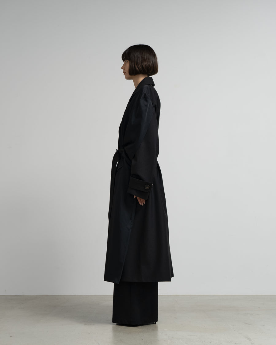 BELTED CAPED TRENCH COAT