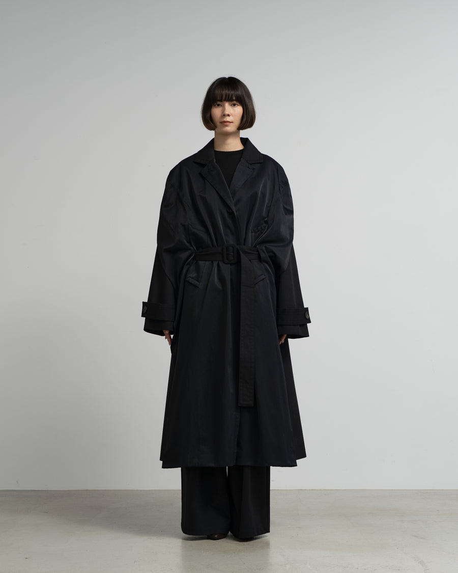 BELTED CAPED TRENCH COAT