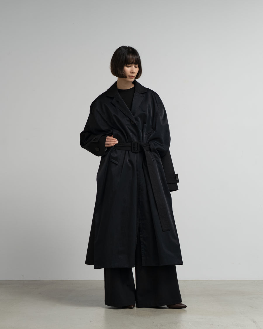 BELTED CAPED TRENCH COAT
