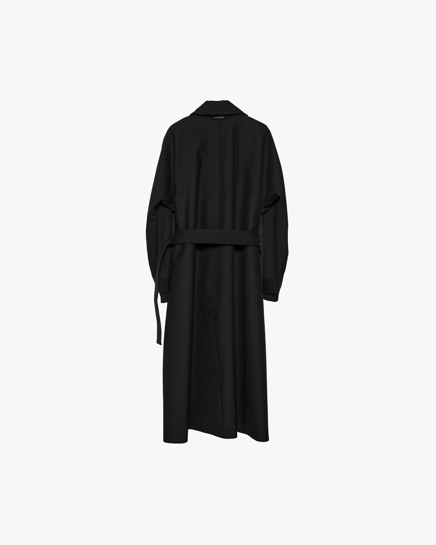 BELTED CAPED TRENCH COAT