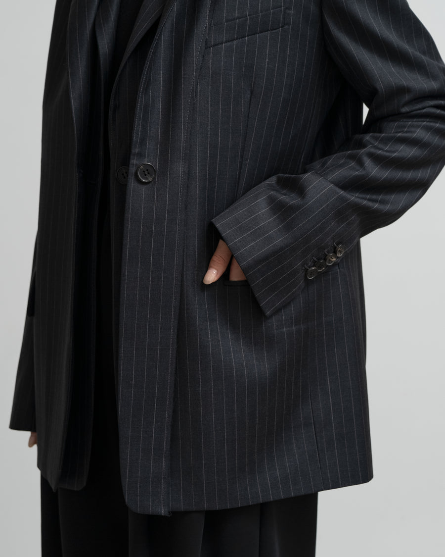 DOUBLE-LAYER LAPEL JAKET