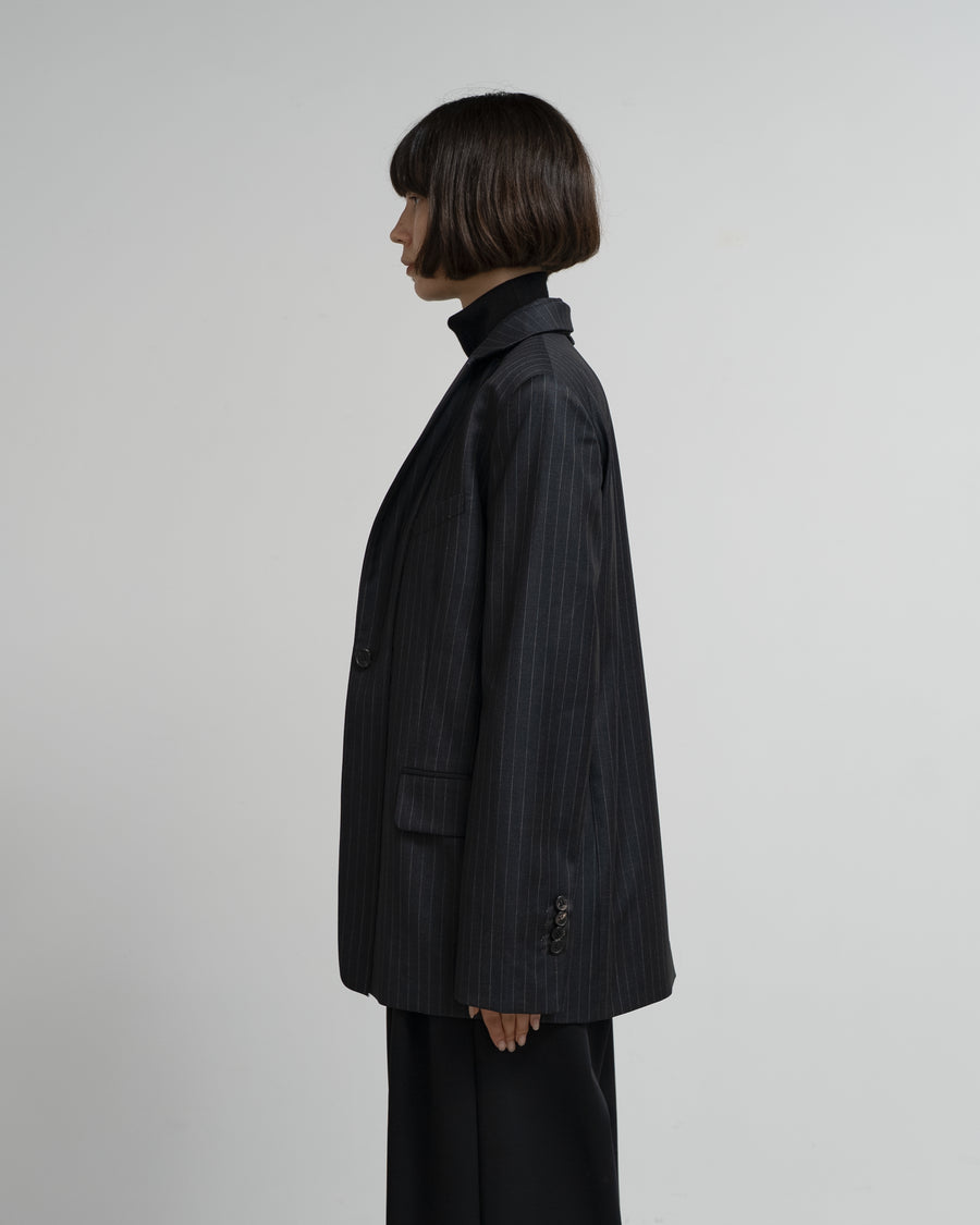 DOUBLE-LAYER LAPEL JAKET