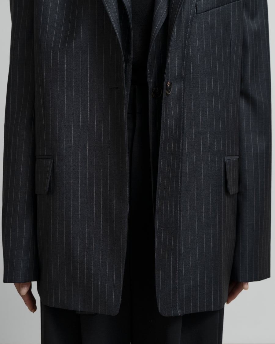 DOUBLE-LAYER LAPEL JAKET