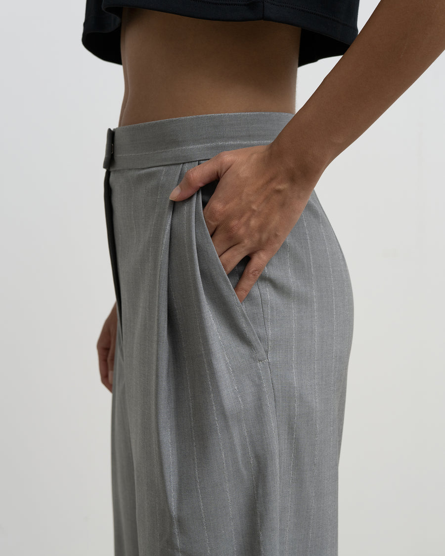 SALE- Pinstriped Wide-Leg Pants – Graphpaper