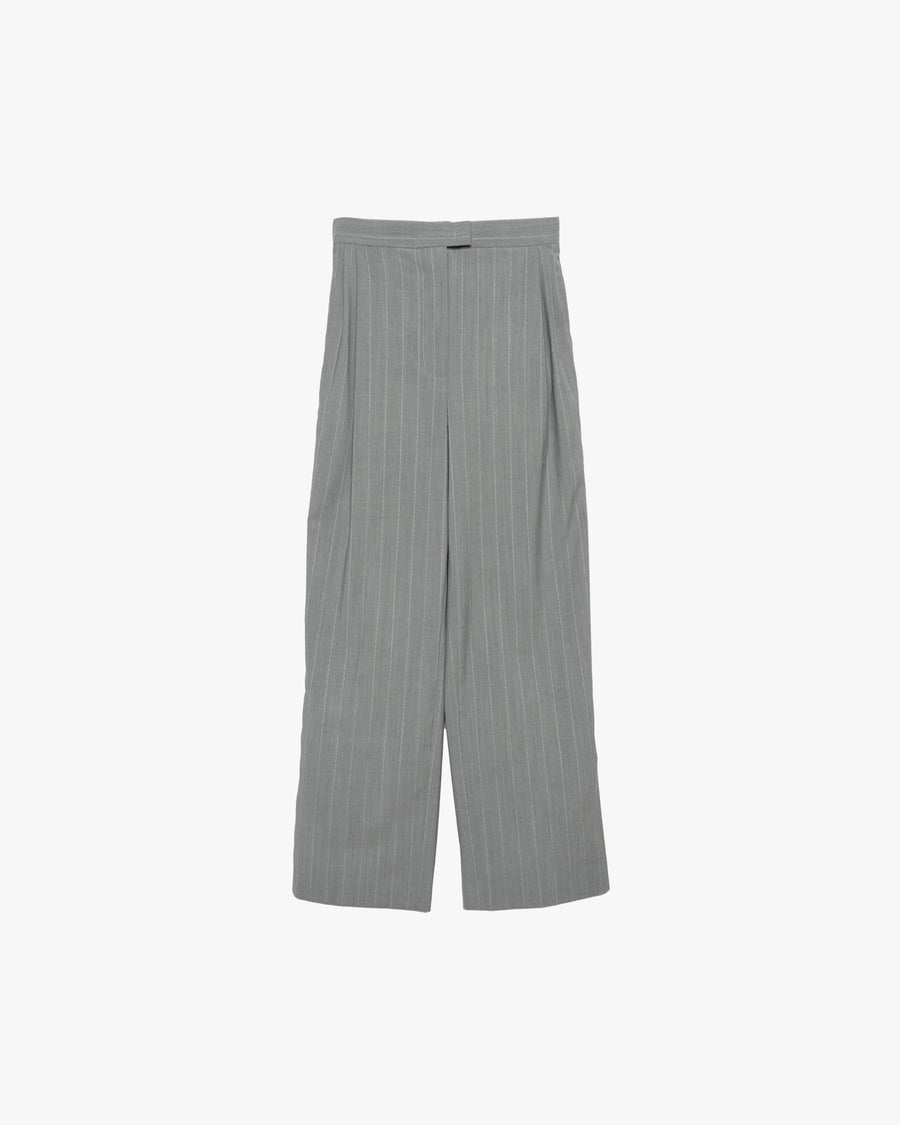 【美品】T. japan strap pants グレー SALE- Pinstriped Wide-Leg Pants – Graphpaper