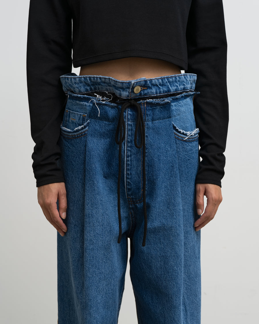 Pleated Wide-Leg Jeans – Graphpaper