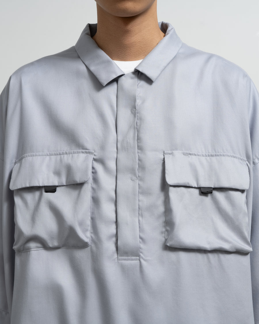 Graphpaper コットンシャツ グレー サイズ3 NORMAL EXPERT for Graphpaper OVERSIZED 65 SHIRT