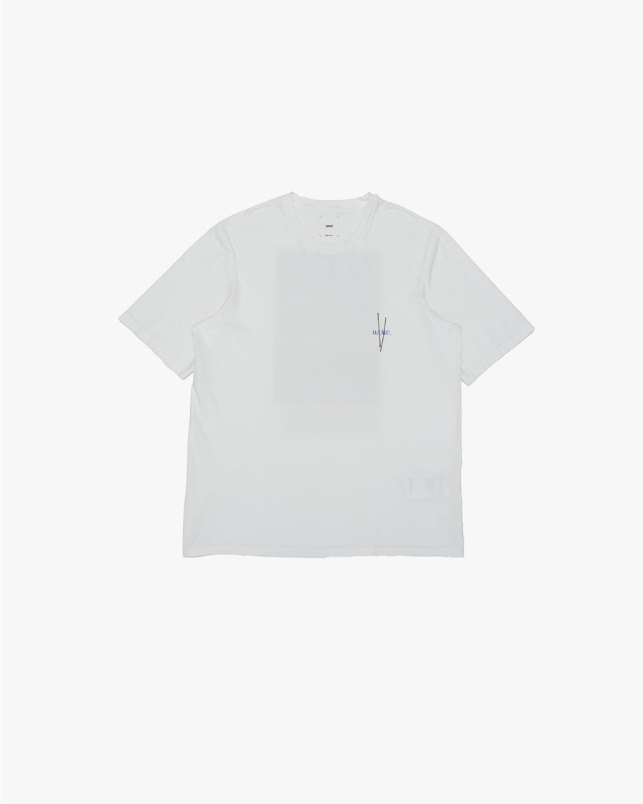 CLASSIC TEE WHITE WITH WOMAN PRINT