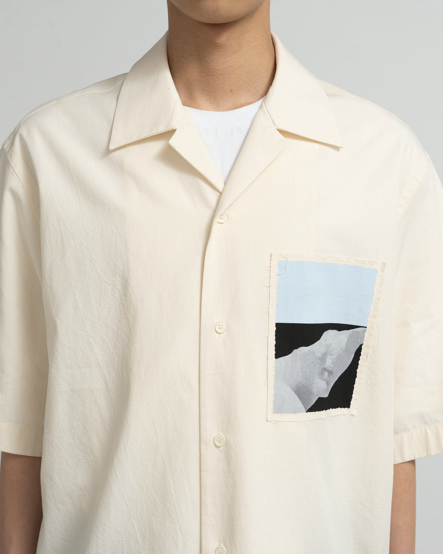 SS SHIRT WITH PLACED PRINT