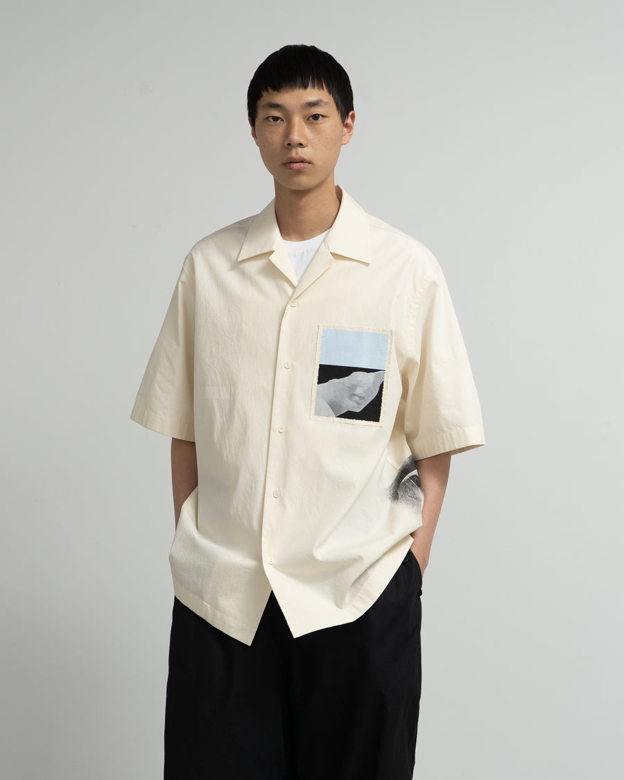 SS SHIRT WITH PLACED PRINT