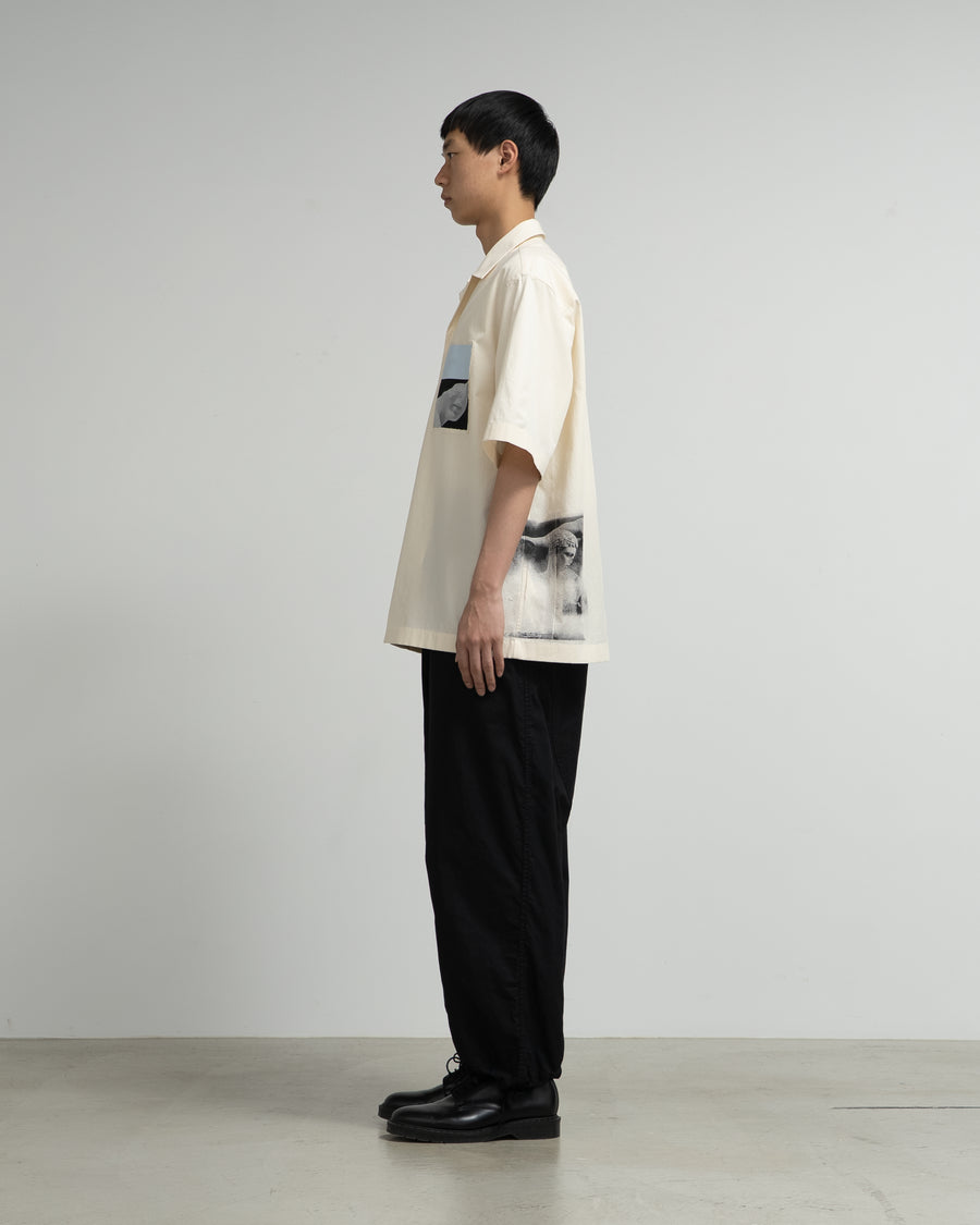 SS SHIRT WITH PLACED PRINT