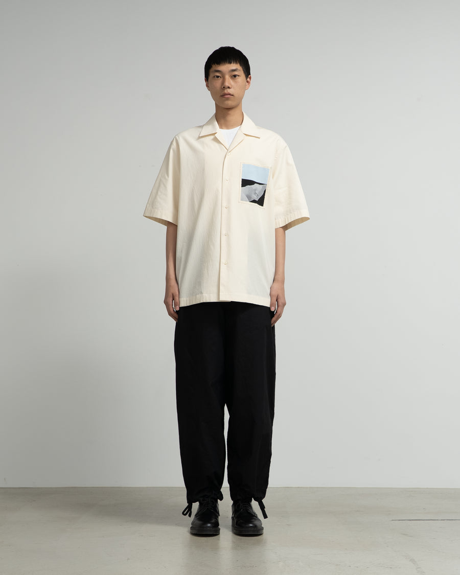 SS SHIRT WITH PLACED PRINT