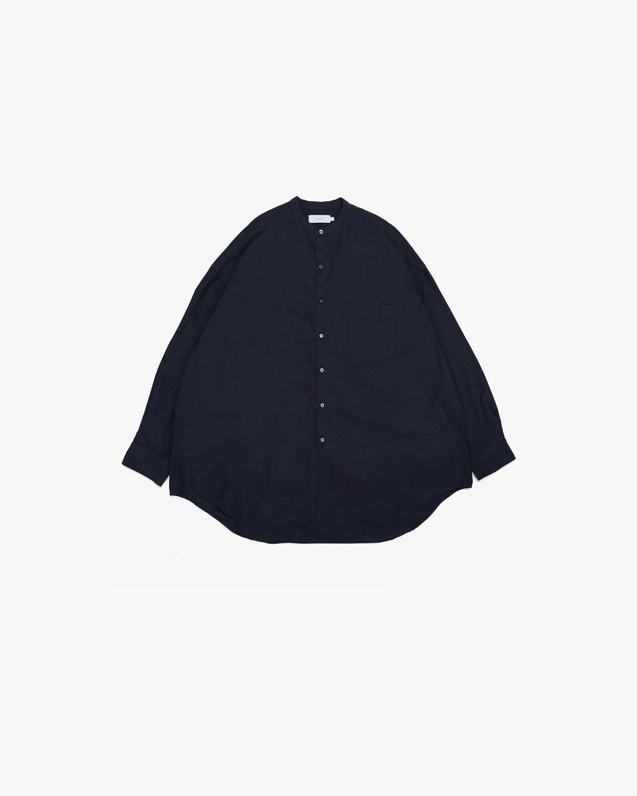 Oxford L/S Oversized Band Collar Shirt – Graphpaper
