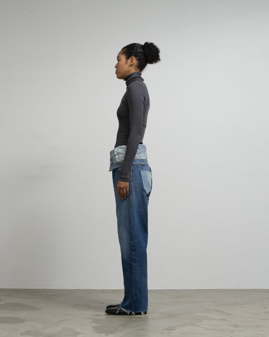 W WAIST DENIM PT - 1B