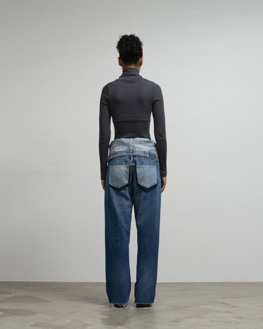 W WAIST DENIM PT - 1B