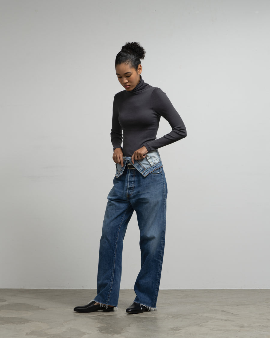 W WAIST DENIM PT - 1B