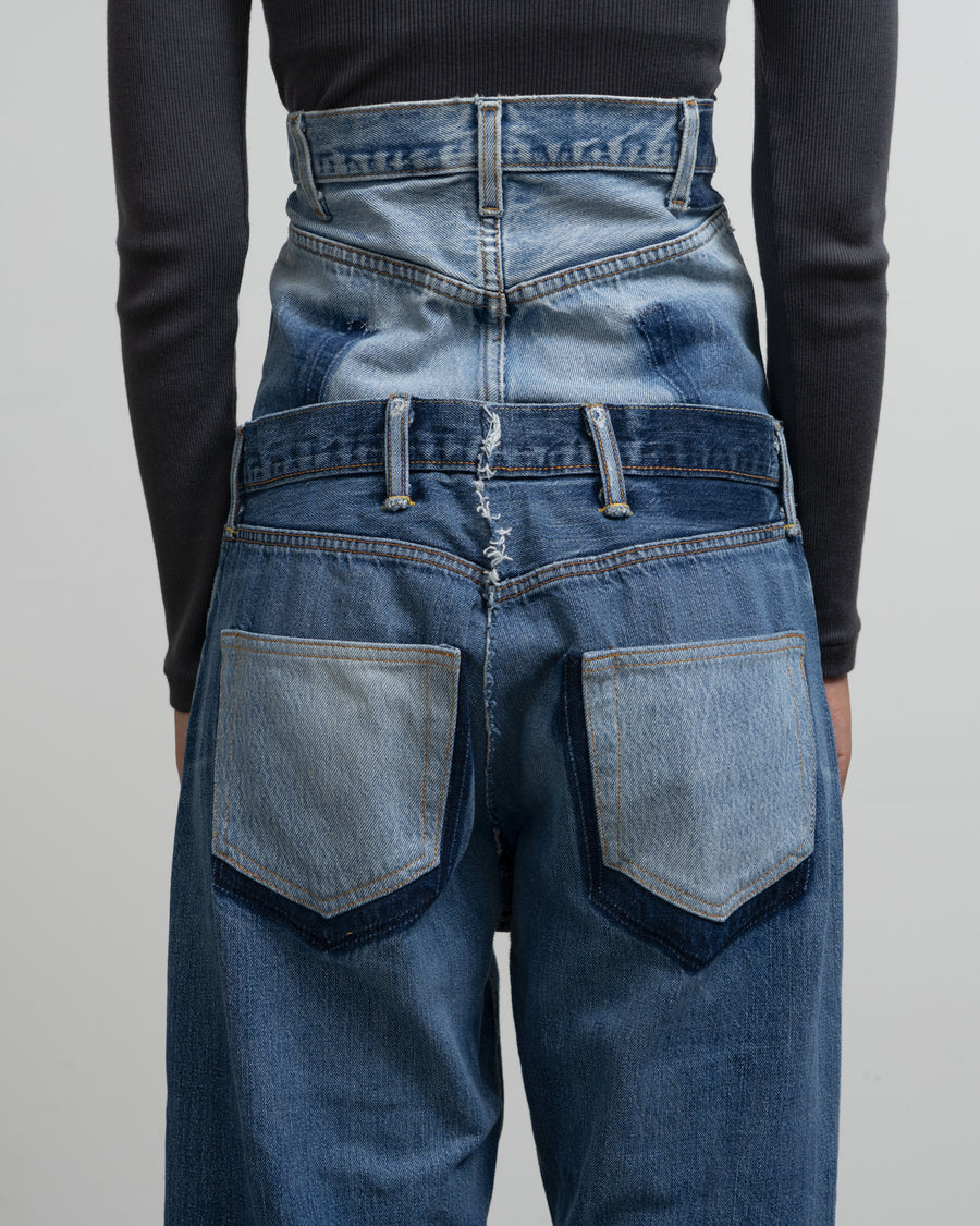 W WAIST DENIM PT - 1B