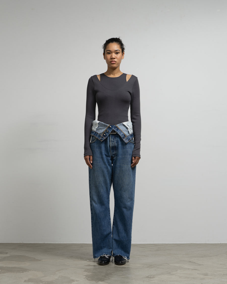 W WAIST DENIM PT - 1C
