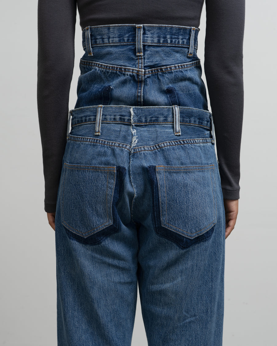 W WAIST DENIM PT - 1C