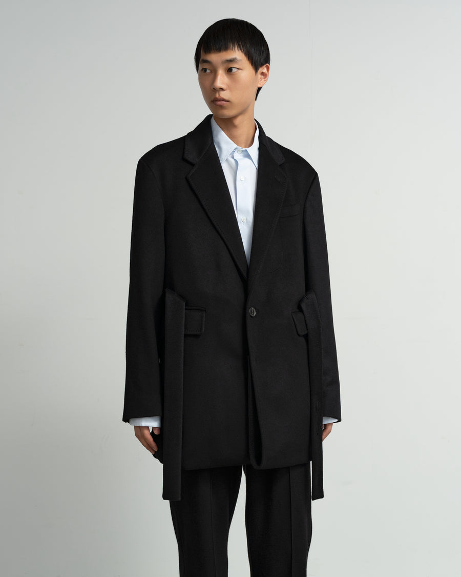 Graphpaper グラフペーパー チェスターコート コットン 黒 2 TRAVEL COAT 2 CASHMERE – Graphpaper