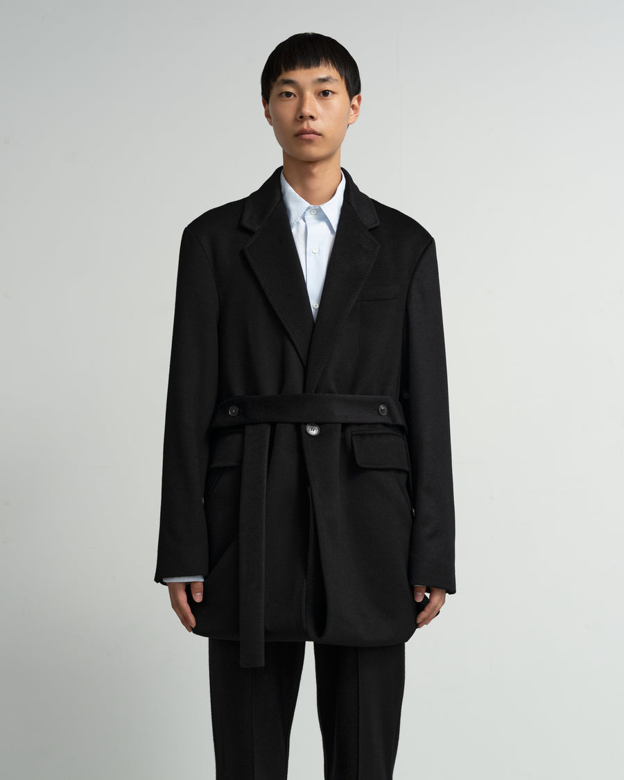 Graphpaper グラフペーパー チェスターコート コットン 黒 2 TRAVEL COAT 2 CASHMERE – Graphpaper