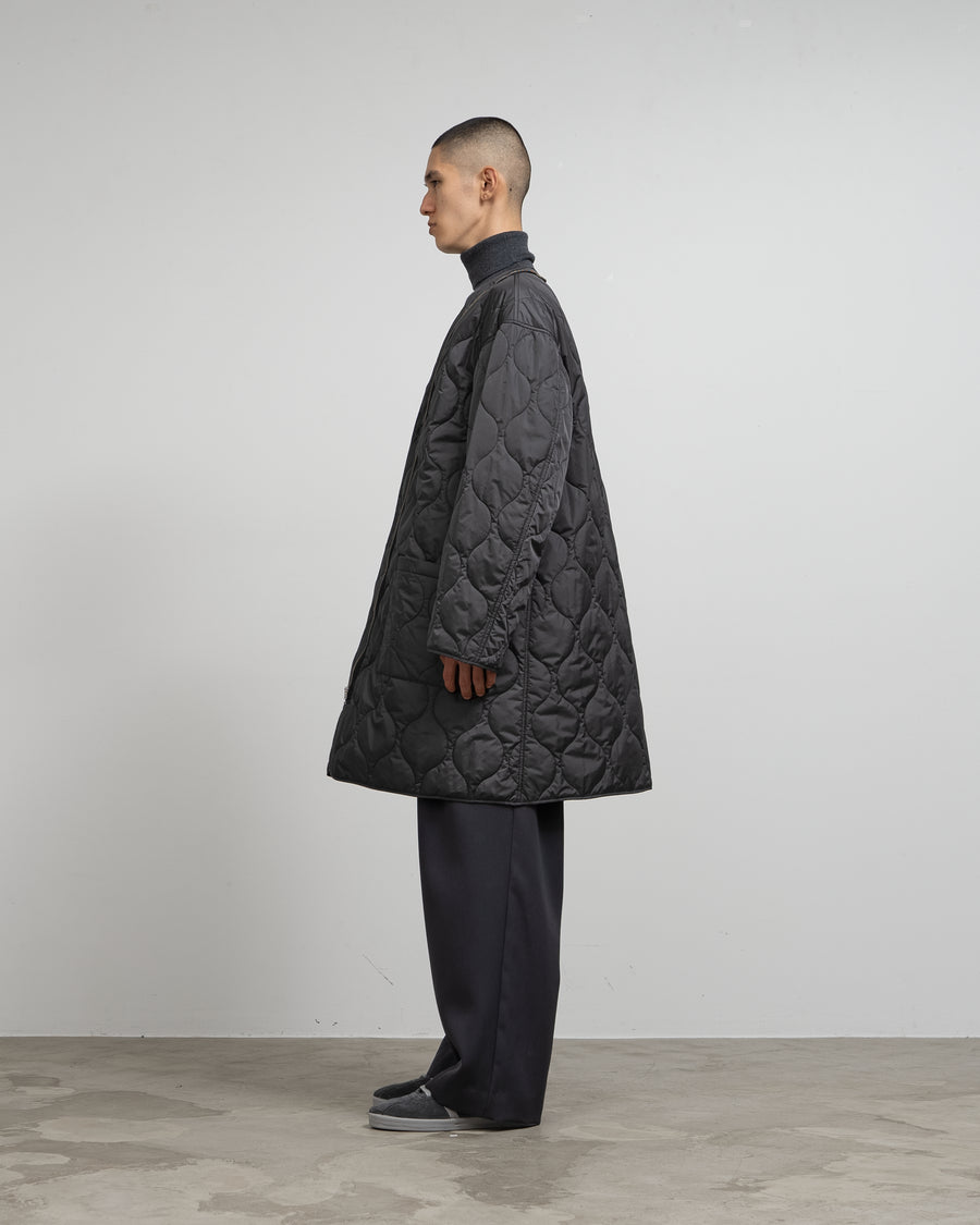 Scale Off Wool Balmacaan Coat