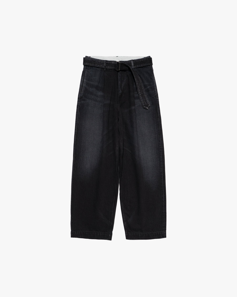 Selvage Denim Belted Pants -DARK FADE- – Graphpaper